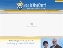 Tablet Screenshot of iglesiajesusesrey.com